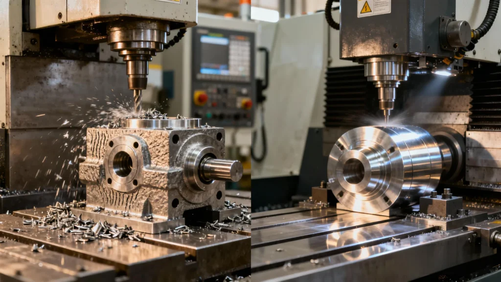 Rough Machining vs. Finishing