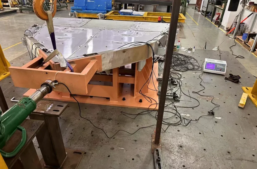 Static Load Test of Train Snowplow